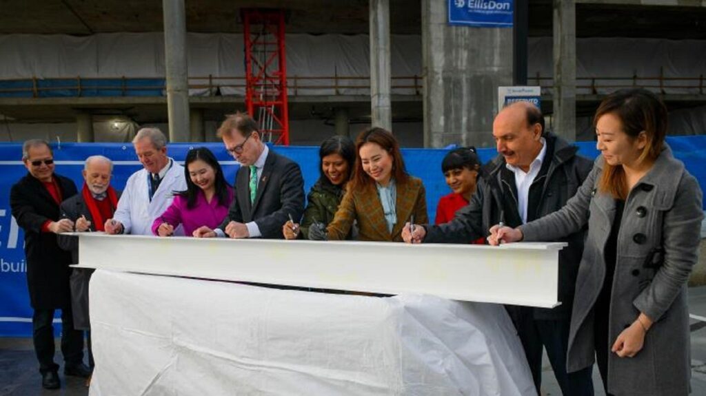 Structural work accomplished for the Burnaby Hospital redevelopment