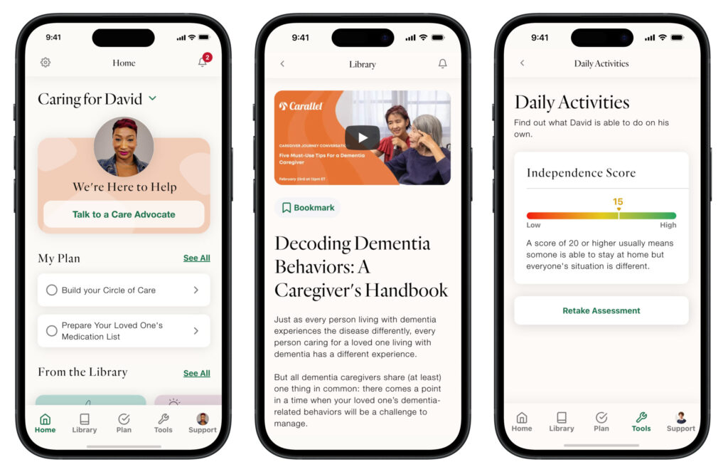 Carallel launches customized digital toolkit for casual caregivers