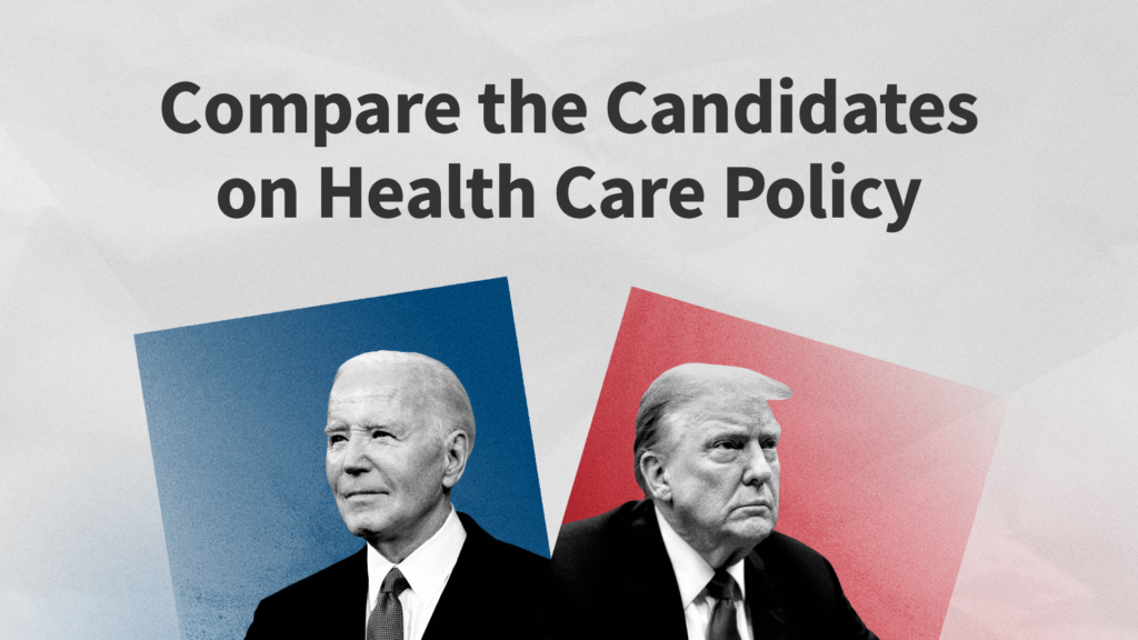 Examine the presidential candidates' healthcare data and positions