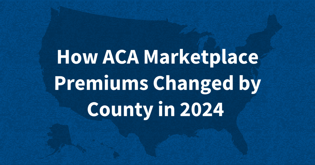 How ACA Market premiums modified by county in 2024