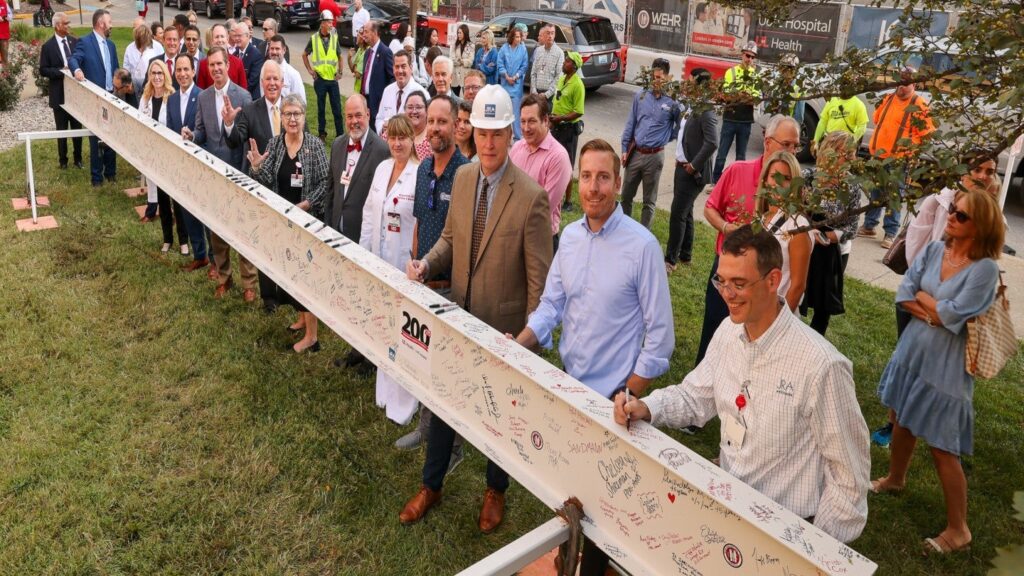 UofL Hospital Holds Topping-Out Ceremony for New West Tower