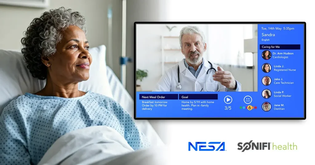 SONIFI Well being & NESA deliver epic digital care to affected person TVs –