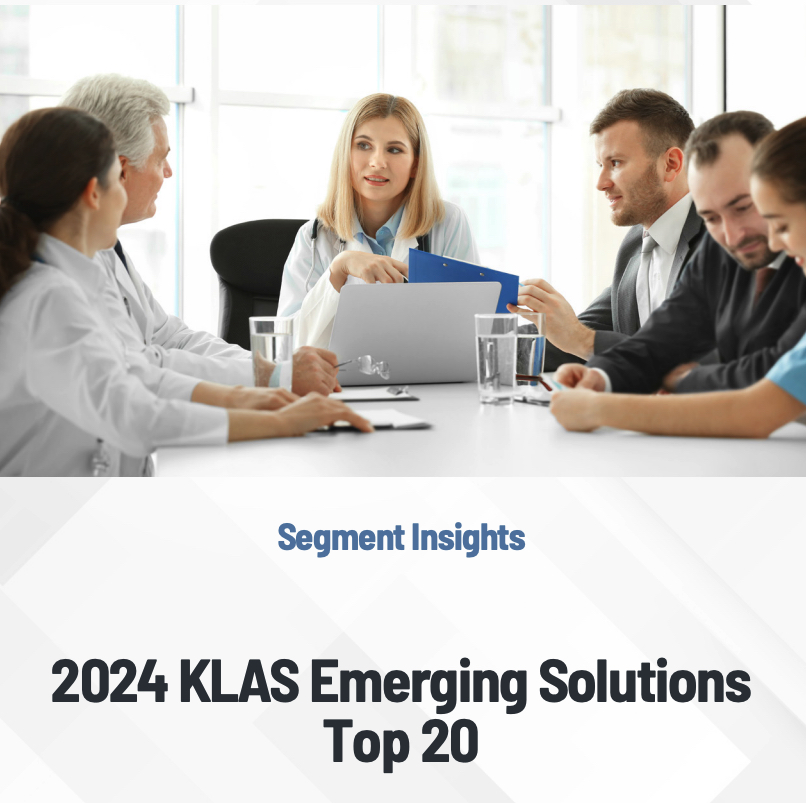 KLAS Analysis reveals the highest 20 rising healthcare options