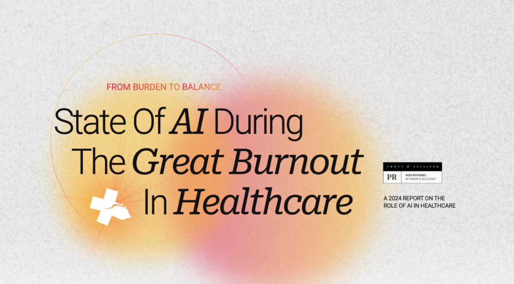 The state of AI throughout the nice healthcare burnout