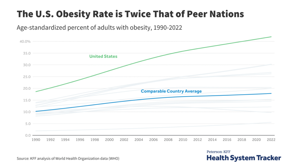 How has the burden of power ailments within the US and pear international locations modified over time?