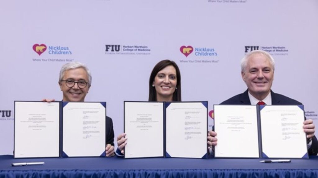 Nicklaus Youngsters's and FIU launches Pediatric Coaching Partnership