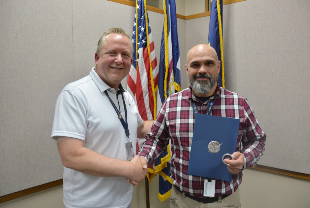 NASA acknowledges Crothall's Joe Irons for the distinguished security prize NASA acknowledges Crothall's Joe Irons for the distinguished security prize