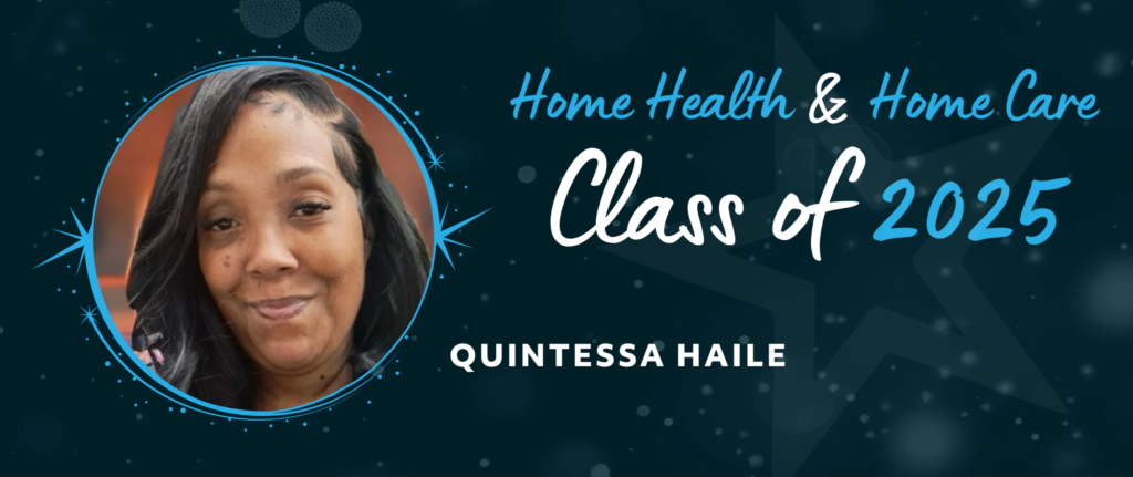 Winner of the Frontline Honors Award: Quintessa Haile, dwelling care assistant, dwelling helper