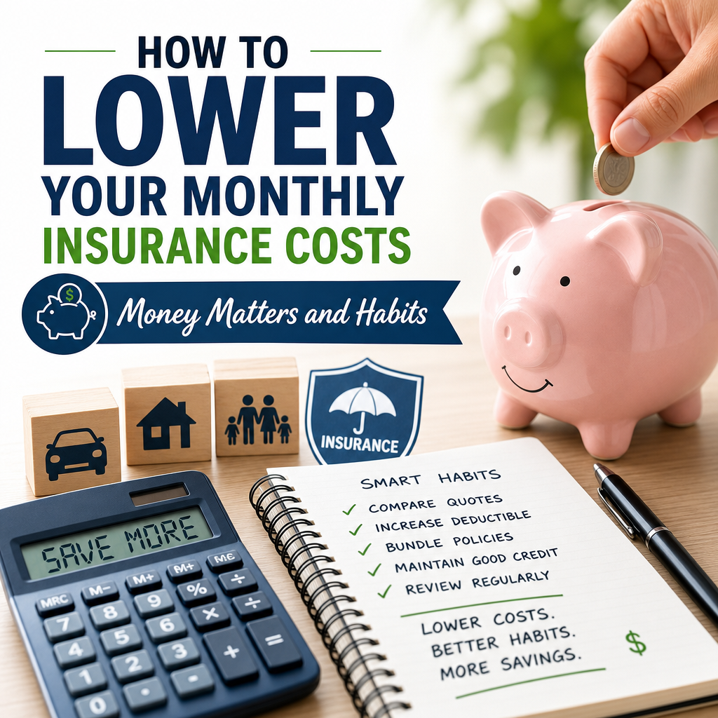 How to Lower Your Monthly Insurance Costs: Money Matters and Habits