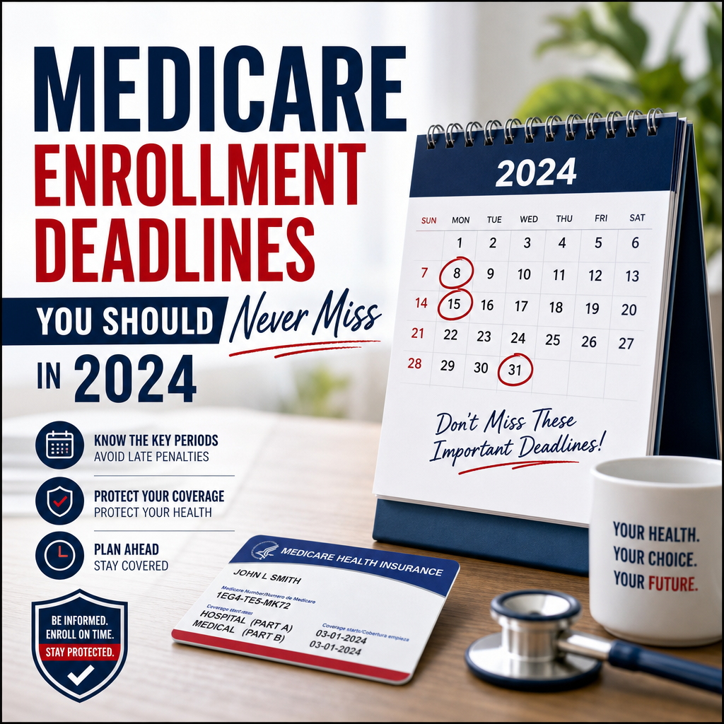 Medicare Enrollment Deadlines You Ought to By no means Miss in 2024
